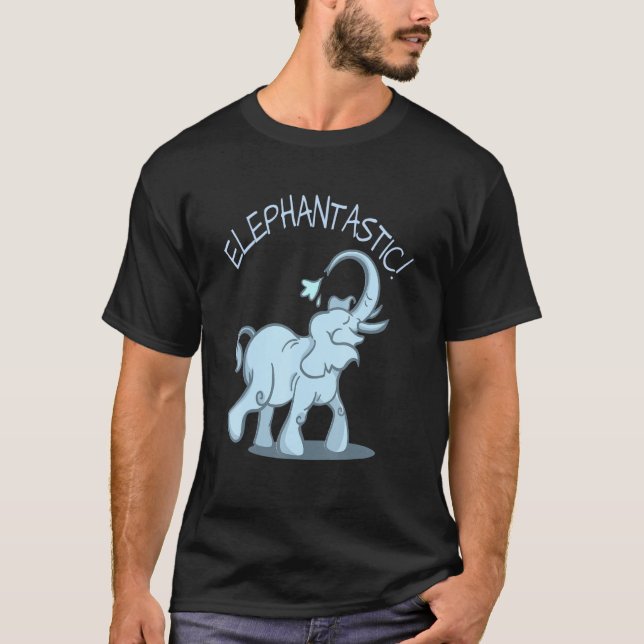 Camiseta Elefante Grafo De Piada Fantástico (Frente)