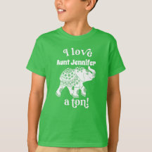 Elefante I Love Name a Ton Kids Personalizados
