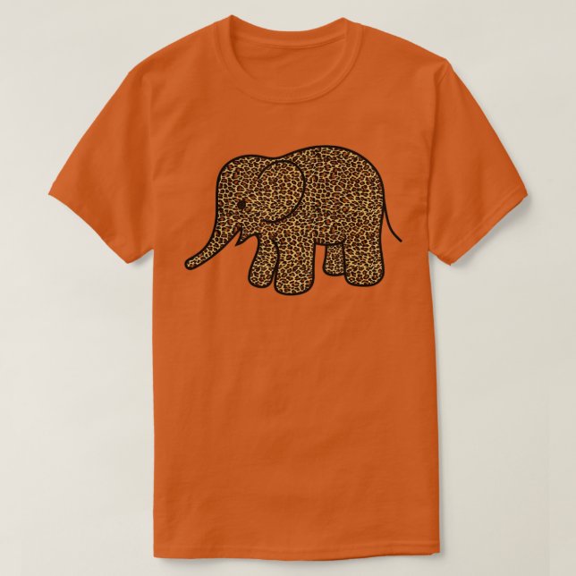 Camiseta Elefante impressão CHEETAH (Frente do Design)