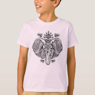 Camiseta Elefante indiano inspirado do vintage
