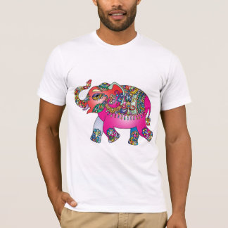 Camiseta Elefante indiano Multicolor