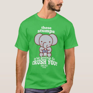 Camiseta Elefante joga videogames vintage