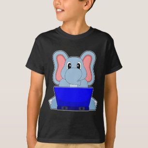 Camiseta Elefante Laptop