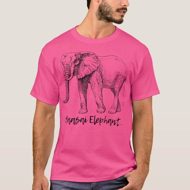 Camiseta Elefante Maasai. (Frente)