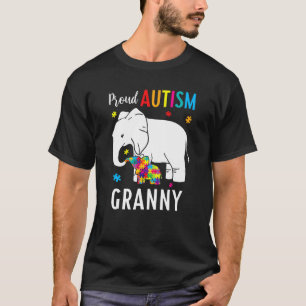 Camiseta Elefante Mãe Autista Crianças Orgulhosas Autismo A