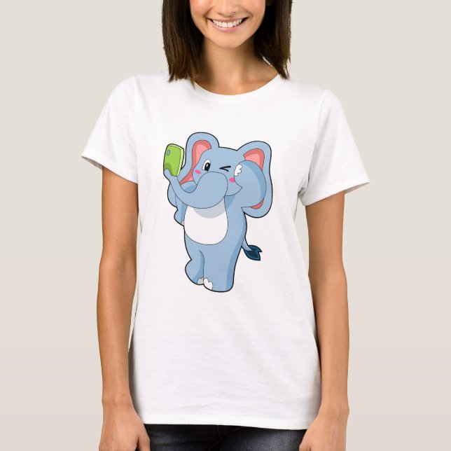 Camiseta Elefante móvel (Frente)