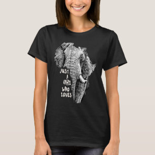 Camiseta Elefante na África se forma com texto apenas uma g