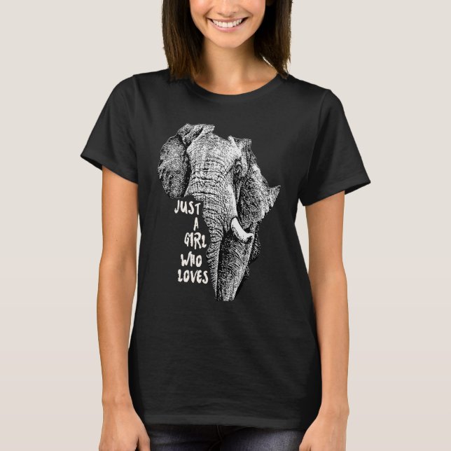 Camiseta Elefante na África se forma com texto apenas uma g (Frente)