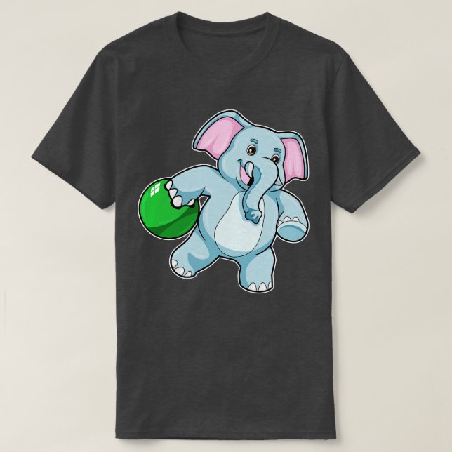 Camiseta Elefante na Boliche 2 (Frente do Design)