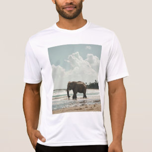 Camiseta Elefante na praia