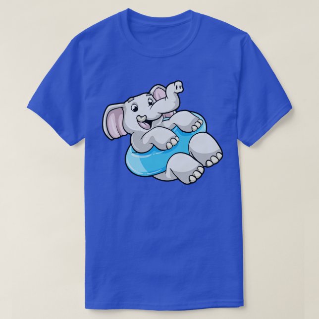 Camiseta Elefante Nadando com Nadar (Frente do Design)