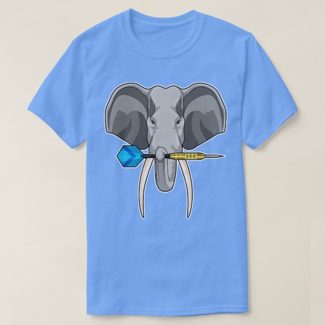 Camiseta Elefante nas Trevas com Dart (Frente do Design)