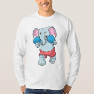 Camiseta Elefante no Boxing com luvas in a box