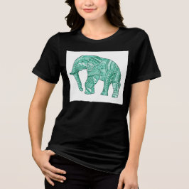 Camiseta Elefante Padrada de Mulher Gira
