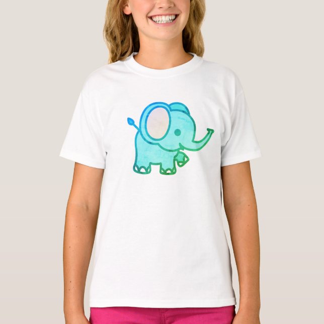 Camiseta Elefante para Bebê (Frente)