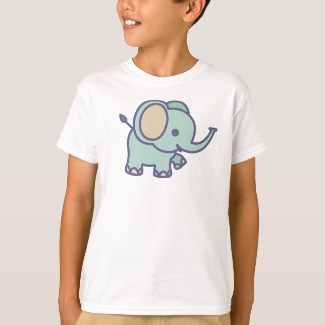 Camiseta Elefante para Bebê (Frente)
