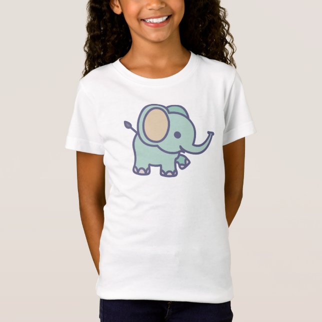 Camiseta Elefante para Bebê (Frente)