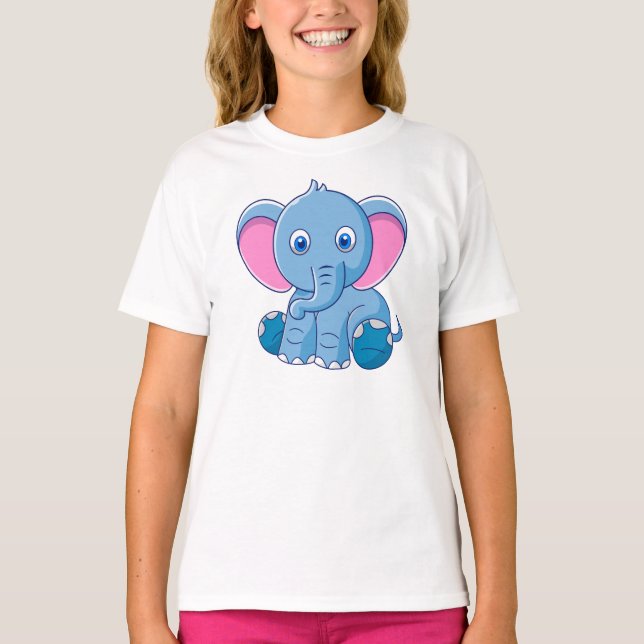 Camiseta Elefante para Bebê (Frente)