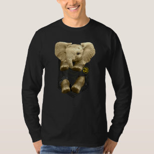 Camiseta Elefante Para Bebê Glamnu Em Animal Gráfico De Bol
