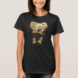 Camiseta Elefante Para Bebê Glamnu Em Animal Gráfico De Bol