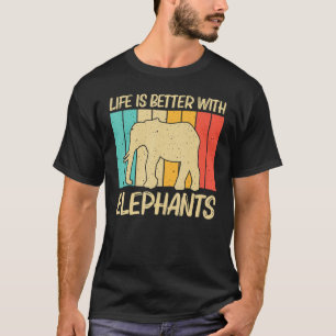 Camiseta Elefante Para Homens Elefante Indiano Mammoth Vin