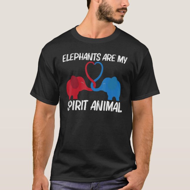Camiseta Elefante Para Homens, Wild Park Animal 4 (Frente)