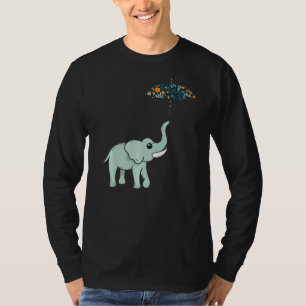 Camiseta Elefante Para Meninos África Meninas Elefantes Hom