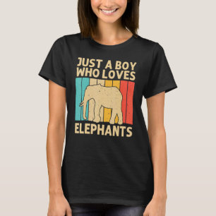 Camiseta Elefante Para Meninos Elefante Indiano Mammoth Vin