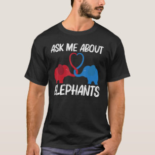 Camiseta Elefante Para Mulheres Selvagens Parque Animal