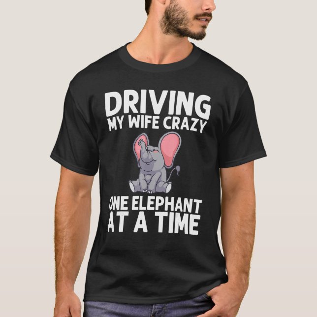 Camiseta Elefante Para Pai Masculino Elefante Indiano (Frente)