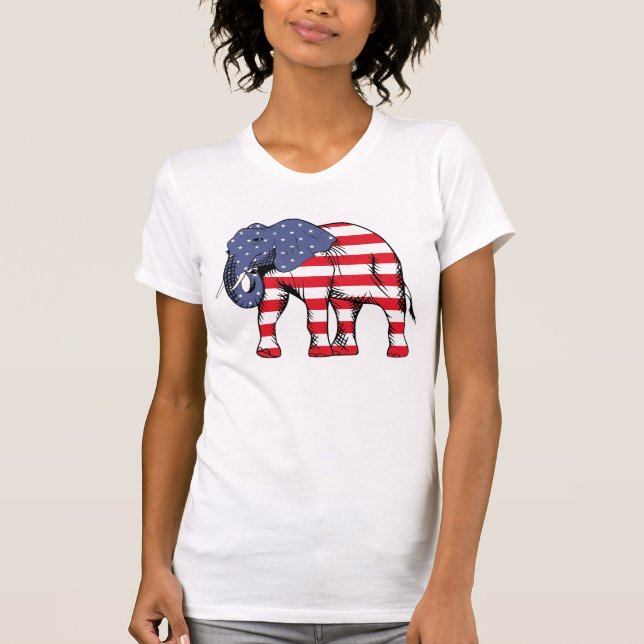 Camiseta Elefante Patriótico (Frente)
