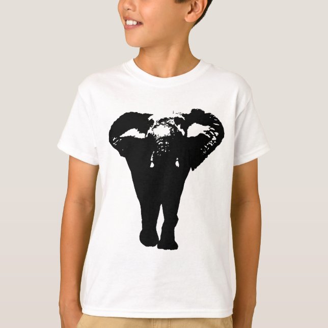 Camiseta Elefante Pop único (Frente)