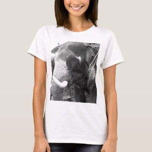 Camiseta Elefante preto e branco