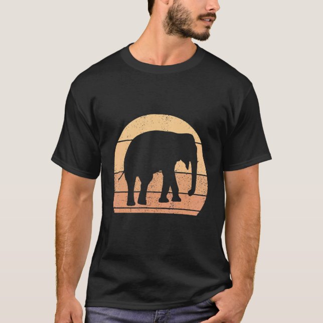 Camiseta Elefante Que Ama Animais 1 (Frente)