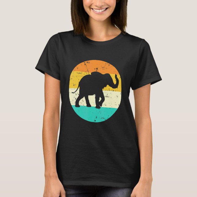 Camiseta Elefante Que Ama Animais 29 (Frente)