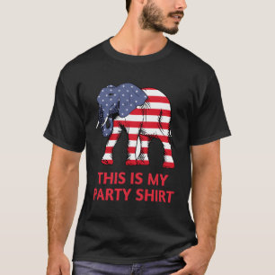 Camiseta Elefante Republicano Este É O Meu Pago