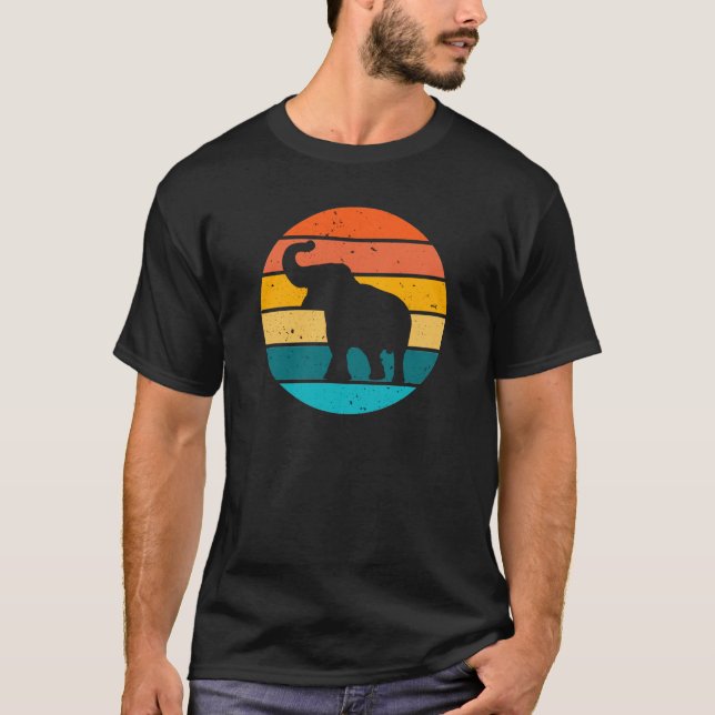 Camiseta Elefante Retro (Frente)