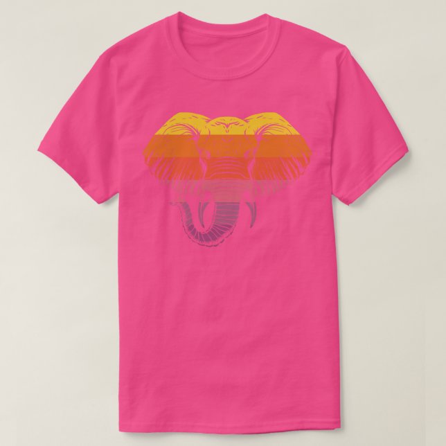 Camiseta Elefante Retro (Frente do Design)