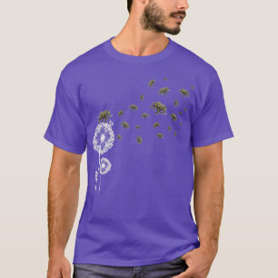 Camiseta Elefante Retro Flower Puff Ball Dandelion