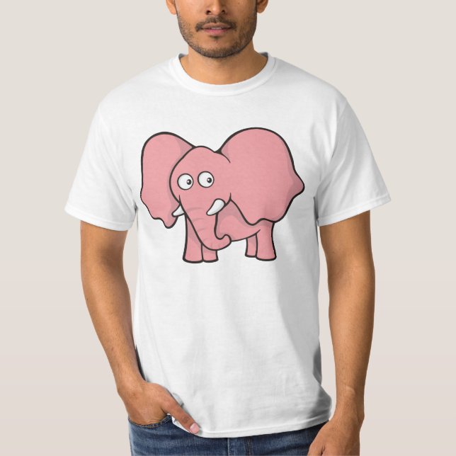 Camiseta Elefante rosa (Frente)