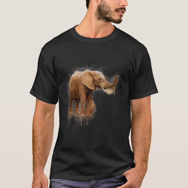 Camiseta Elefante Salva Os Animais 9 (Frente)