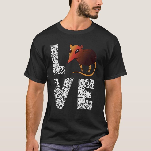 Camiseta Elefante Shrew Leopard Love Sengi Elephant Shrew M (Frente)