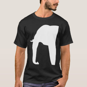 Camiseta Elefante Silhouette África Animais Selvagens Safar