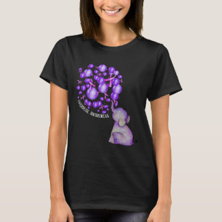 Camiseta Elefante Soprando Roxo-Roxo Sobredosagem