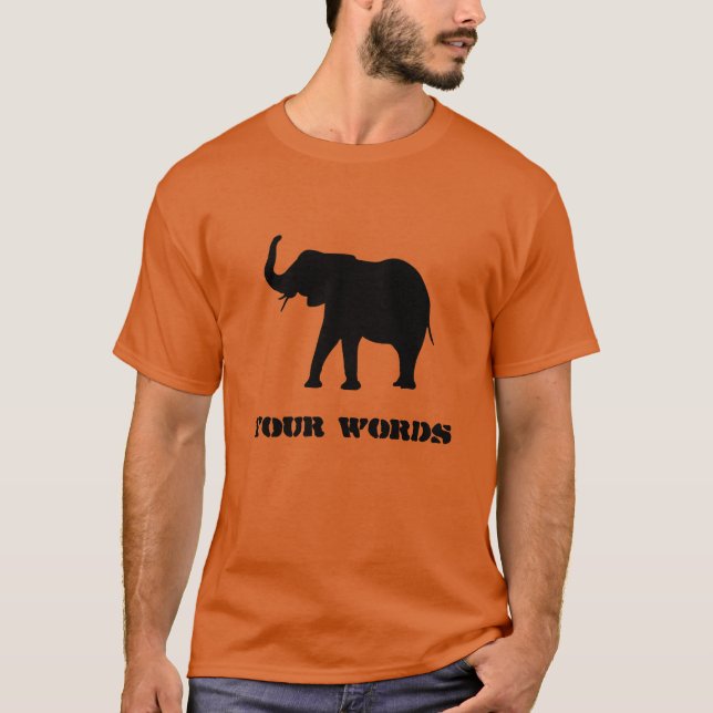 Camiseta Elefante, suas palavras, e a cara do Berber (Frente)