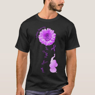 Camiseta Elefante Sunflower Faith Esperança Luta Contra Epi
