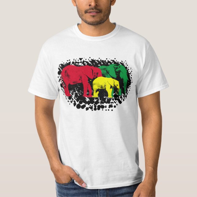 Camiseta Elefante T sujo de Rasta (Frente)