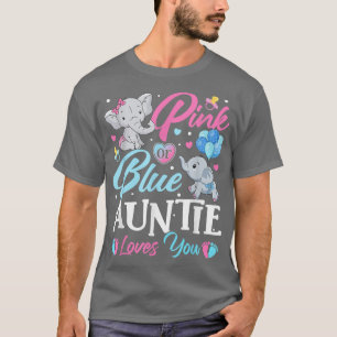 Camiseta Elefante, Tia Rosa Azul, ama você, gravidez