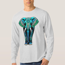 Elefante Tribal Colorido - Vida Selvagem Artística
