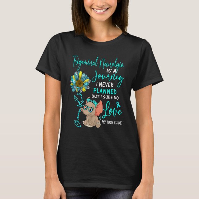 Camiseta Elefante Trigeminal Neuralgia É Uma Viagem Que Nun (Frente)